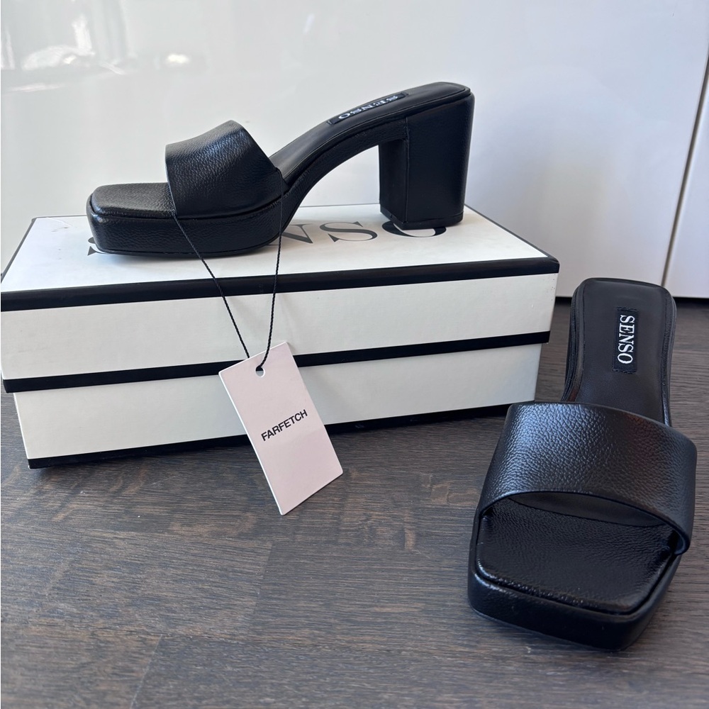 Senso Stevie II Black Platform Heels Size 37